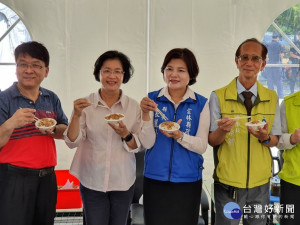 王惠美率「彰化優鮮」品牌南下雲林，為農友開通路。圖／提供彰化縣政府