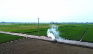嘉義縣環保局已藉由即時監控通報，查獲工廠違法3件及露天燃燒案件125件／嘉義縣府提供