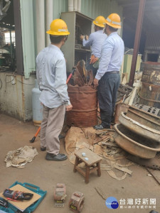 民雄鄉某金屬鑄造工廠遭斷水斷電／嘉義縣府提供