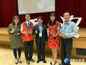 嘉義市政府教育團隊受獎合照／嘉義市府提供