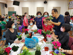 彰化縣綠美化園藝治療活動第2場於彰化市農會登場。圖／記者鄧富珍攝