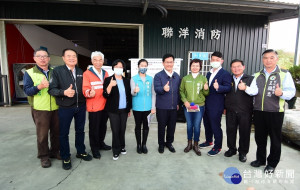 交通部長林佳龍考察彰化交通建設。圖／彰化縣政府提供