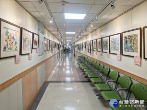 衛生福利部臺北醫院即日起至2月26日展出第23屆「愛在畫中」身心障礙者巡迴畫展 