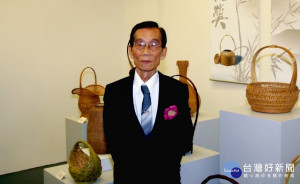 黃塗山一生奉獻竹工藝桃李滿天下是南投縣人間國寶。（文化局提供）