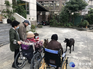 汐止區大同老人長期照護中心院長蔡銀分享認養3隻流浪犬，平時不只會陪伴爺爺奶奶，還是長輩們開心果、員工好夥伴、就如同機構守門人。