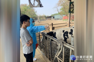 建設處農林畜牧科派員前往嘉大動物試驗場訪視／陳致愷翻攝