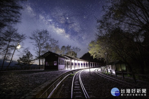 嘉義縣６大觀星點中的阿里山對高岳車站／陳致愷翻攝
