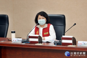 嘉義市政府下午召開疫情應變指揮中心會議／陳致愷翻攝