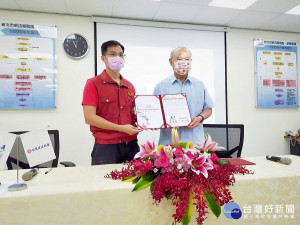 新店區公所13日與合環建設簽署企業防災合作備忘錄