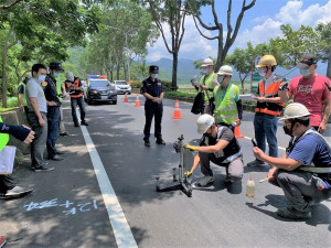 檢方再度會勘台16線12K路段。（集集公所提供）