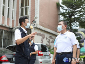 新北市長侯友宜今(10)日視察樹林區公所及其周邊環境，宣示正式啟動「樹林行政園區公辦都更」