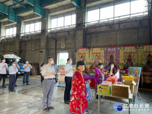 環保局中元節淨爐儀式。圖／彰化縣政府提供