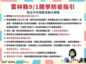 雲林縣政府透過面對面溝通，協助學校做好開學前準備，希望各校落實因應嚴重特殊傳染性肺炎防疫管理指引規定，讓家長放心，學童安心上學。