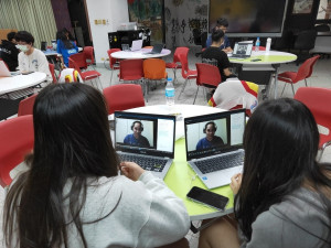 教育局日前舉辦線上全球公民世界咖啡館工作坊，共計14校、逾170名學生參與