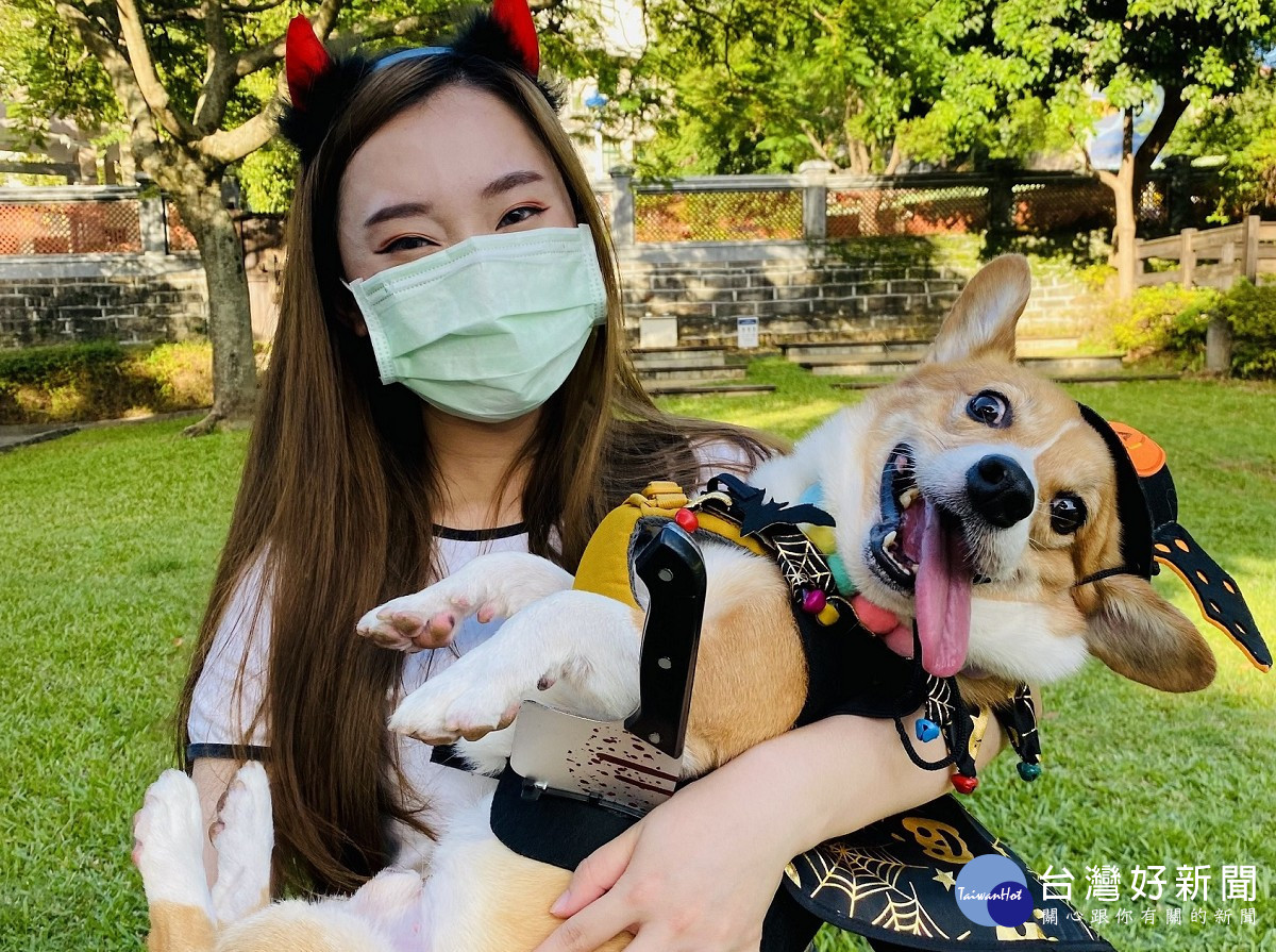 只要飼主或寵物身上有萬聖節元素都可免費入館，還能參加淡水古蹟博物館的寵物萬聖裝扮派對