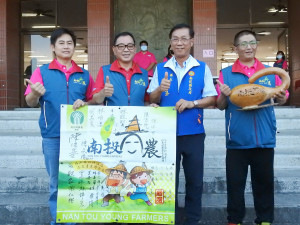 林明溱說縣府樂當青農強力後盾。（縣府提供）