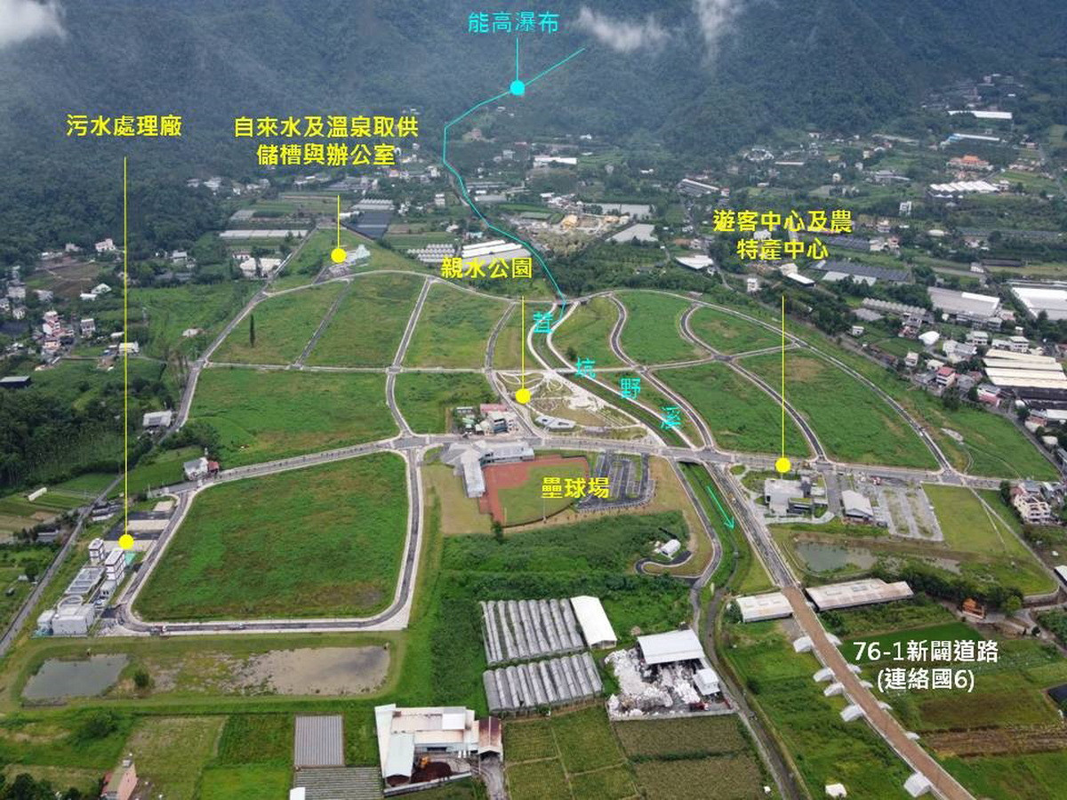 埔里福興農場溫泉園區未來 3年將拉抬營建與人才需求。（縣府提供）