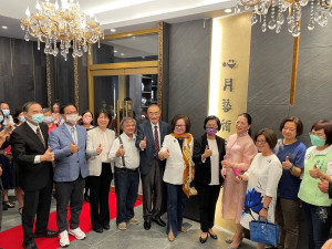 彰化古城展出山水青花瓷之美，心月藝術中心開幕。圖彰化縣政府提供