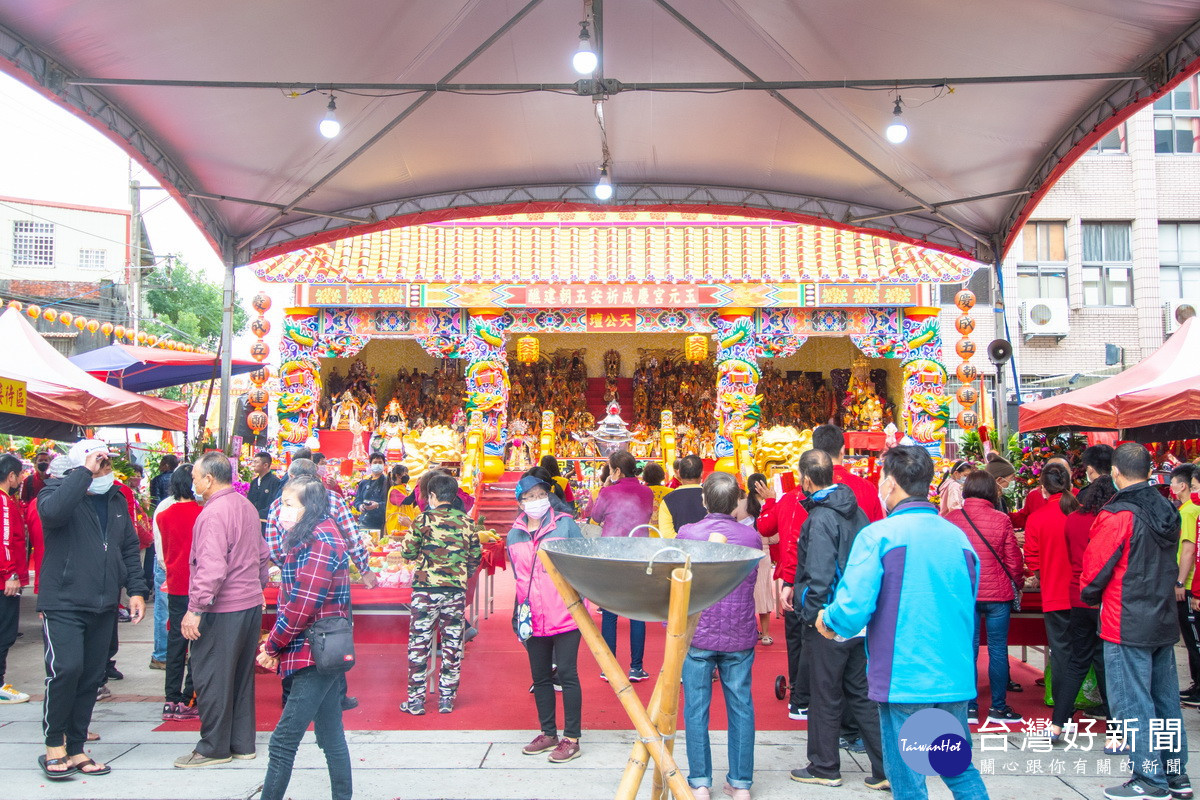 八德區霄裡玉元宮舉行辛丑年祈安五朝建醮大典。