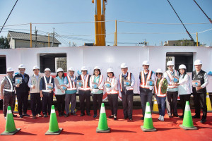 嘉市東義路及盧山橋改建工程今天舉行上梁祈福典禮／嘉義市府提供