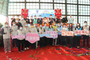 嘉義市府今天舉行「嘉義市污水系統第一期-分支管網及用戶接管第1標」竣工典禮／陳致愷翻攝