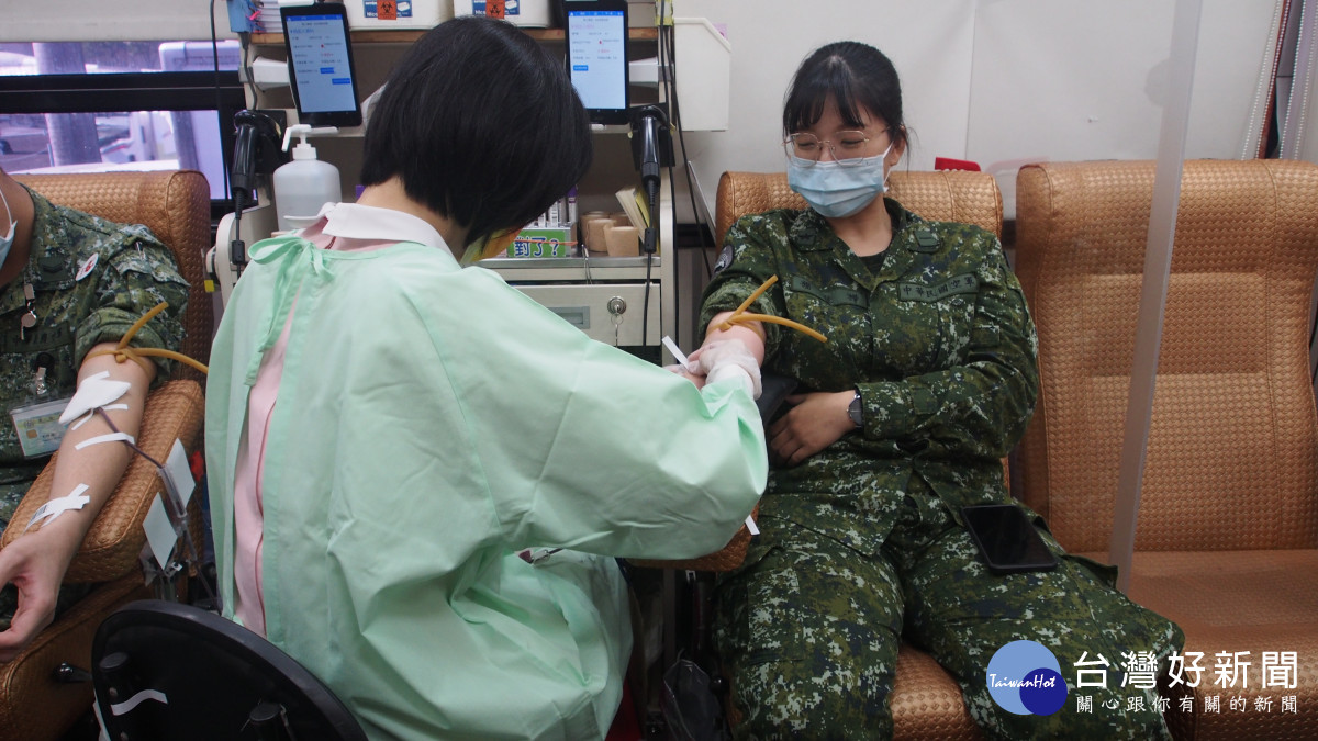 益華獅子會與空軍第四戰術戰鬥機聯隊共同舉辦「愛心捐血活動」／益華獅子會提供