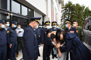局長宗泰家屬表示「謝謝大家對局長的照顧」/李光揚翻攝