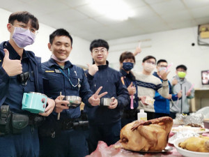 警友會關懷員警飲食健康，聖誕節前夕加火雞餐 /北港警分局提供