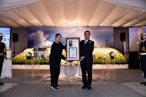 雲林朱故宗泰局長公祭，內政部長徐國勇親頒褒揚令/雲林縣警局提供