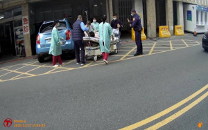 產婦「懷孕破水」情況緊急，臺西警鳴笛開道助順利生產 /臺西警分局提供