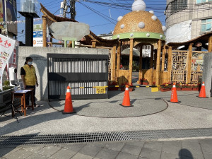 竹山鎮竹藝燈會即日起加以管控進出。（竹山公所提供）