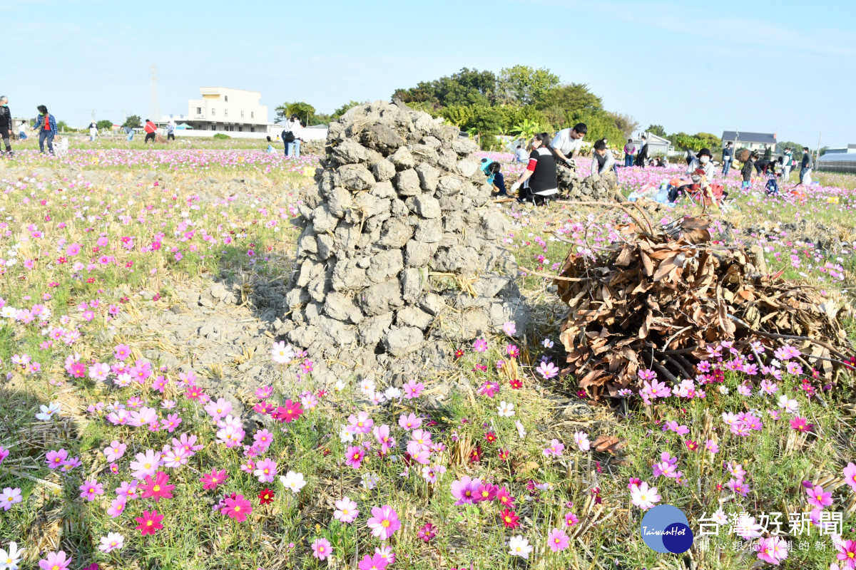 花壇「焢吧焢焢，花壇趴兔焢」活動。圖／記者鄧富珍攝