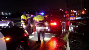 大園警方假日實施封鎖性路檢，強力取締改裝噪音車
