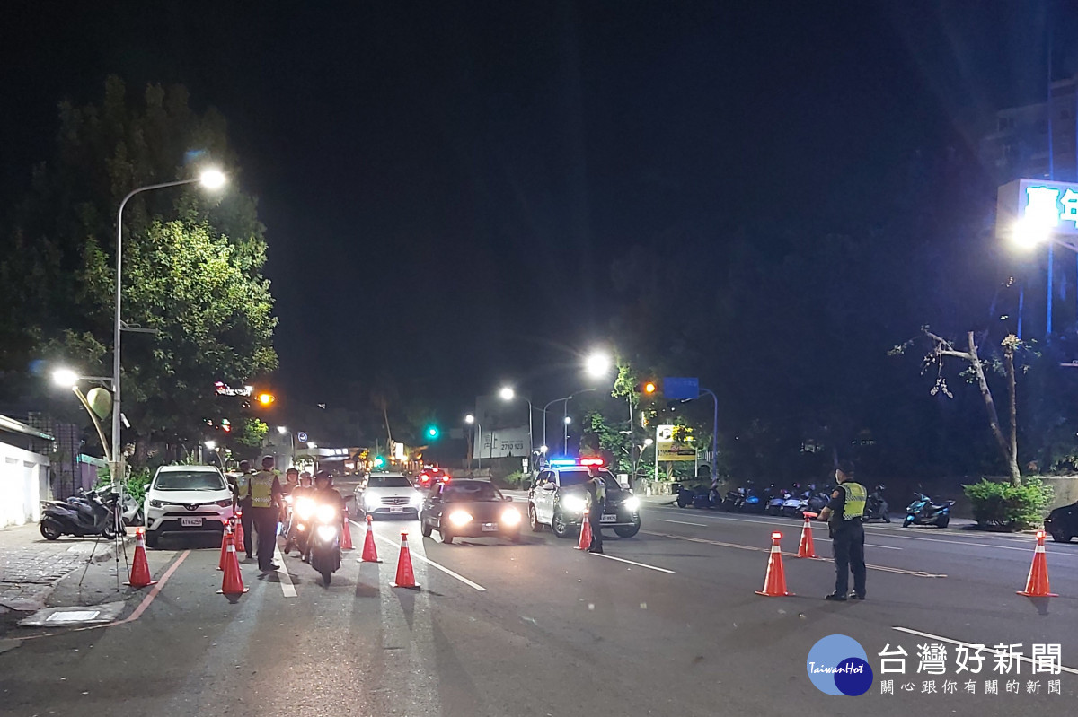 春節連假期間,嘉義市警局將全面動員所屬警力,擴大執行稽查、取締酒後駕車工作/警方提供