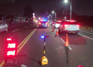 春節連假期間，嘉義市警局將全面動員所屬警力，擴大執行稽查、取締酒後駕車工作／警方提供