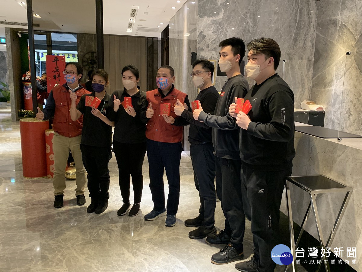 市長感謝防疫旅館業者在年假期間持續堅守防疫第一線崗位。