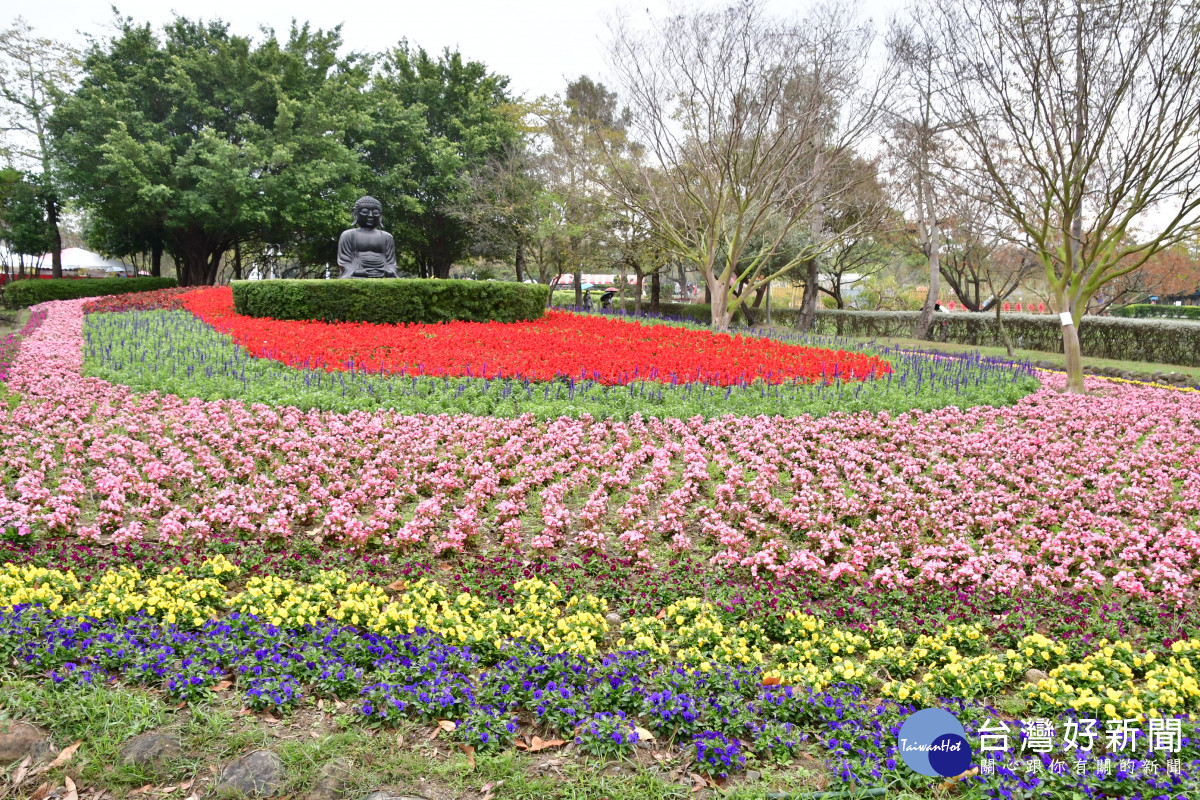 2022花在彰化在溪洲公園，把握最後三天。圖彰化縣政府提供