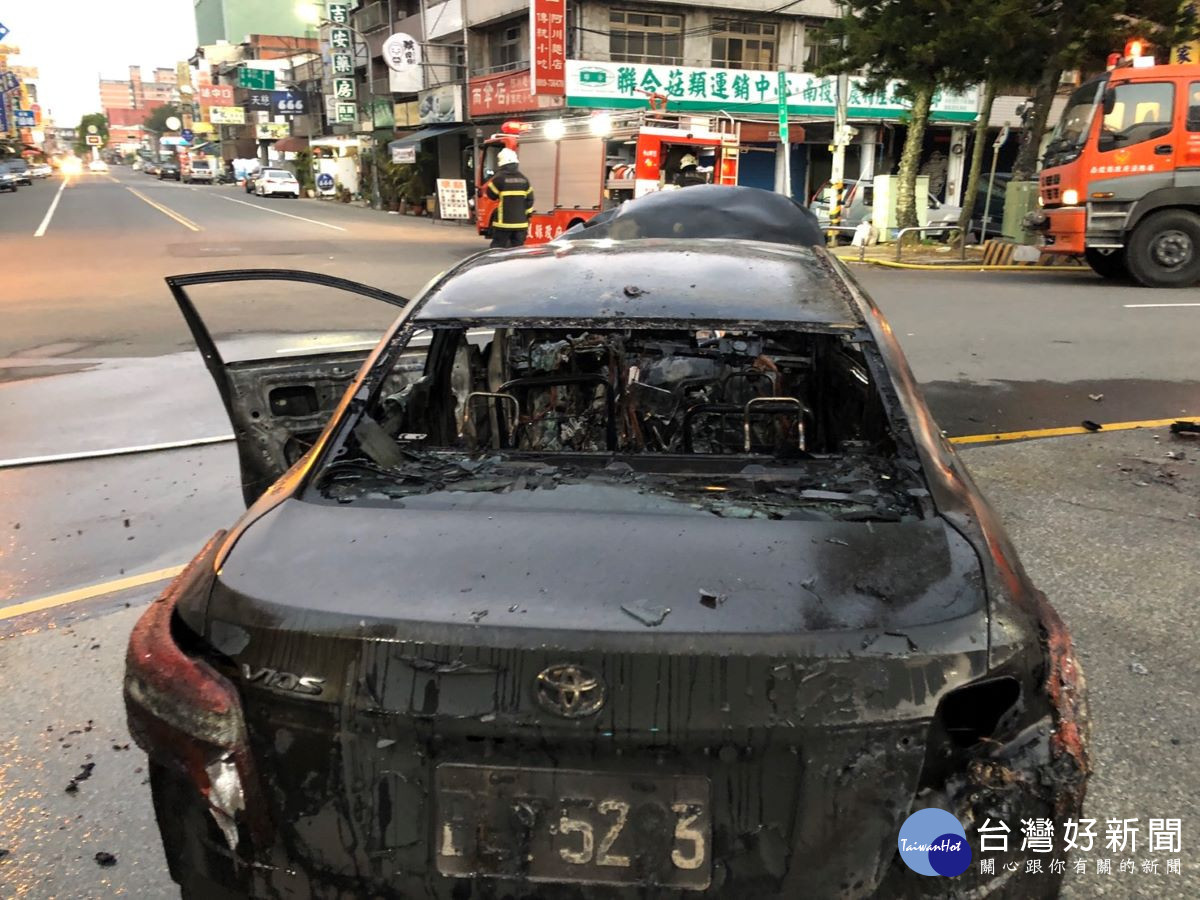 燒毀之車輛。