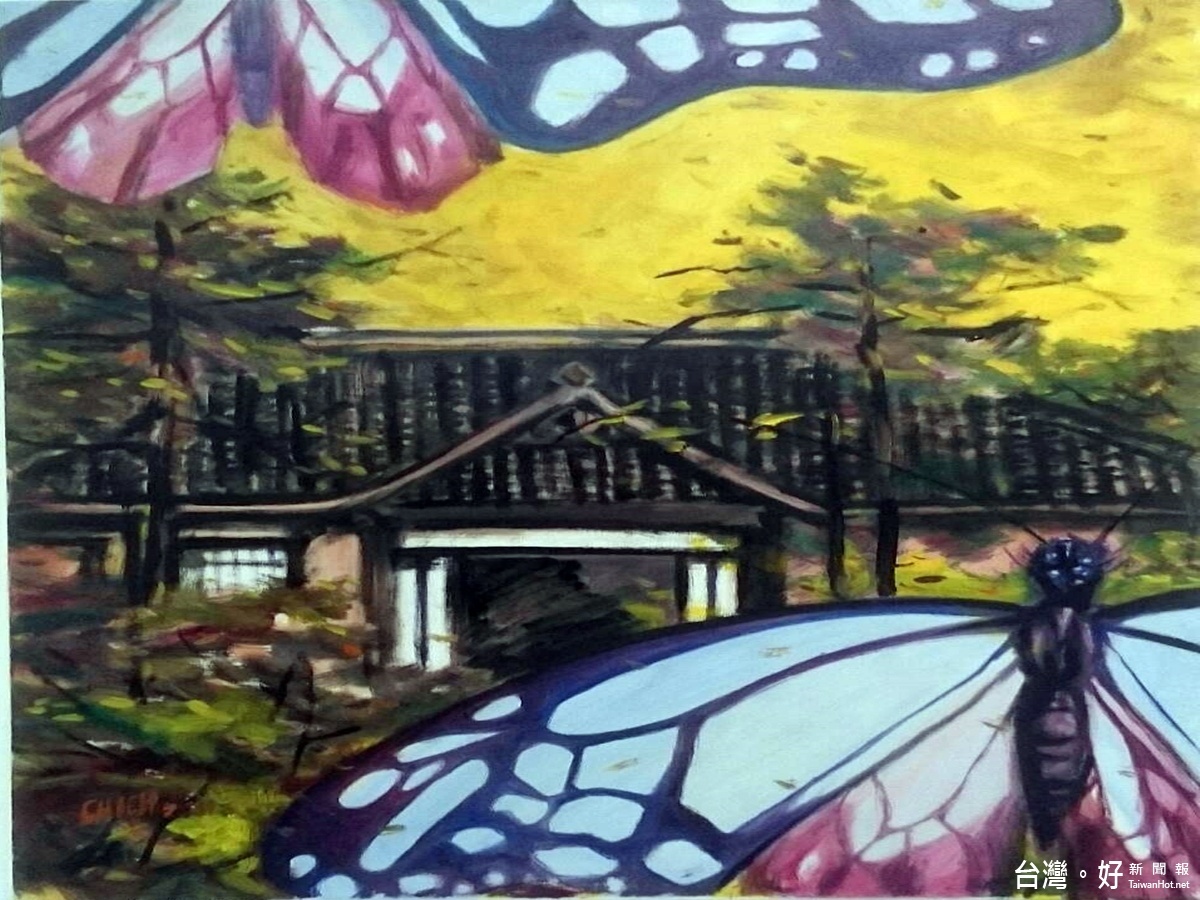 新屋區愛鄉協會畫作聯展在八德區大成國小游藝館展出