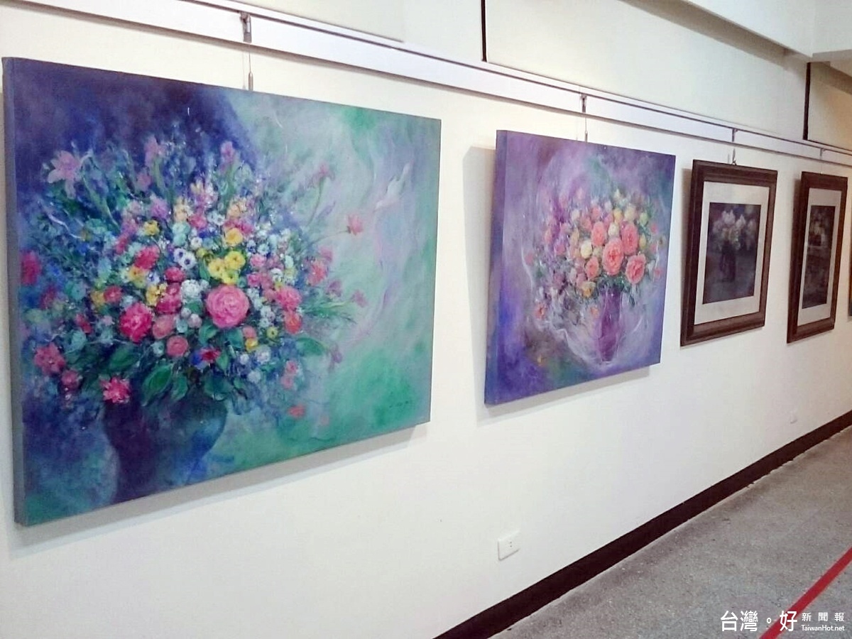 新屋區愛鄉協會畫作聯展在八德區大成國小游藝館展出
