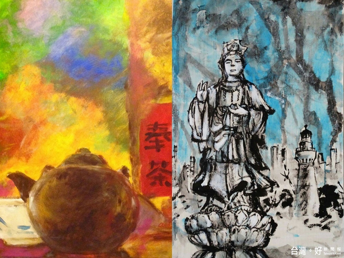 2016微型藝術論壇8日在大溪登場16位各領域學者專家主談,現場並有素人畫家的繪畫展出