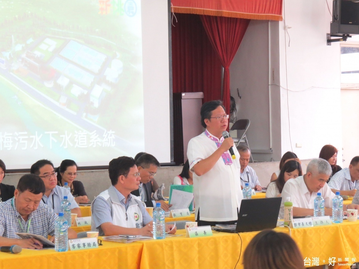 鄭市長表示,楊梅區位於桃園市的南端,建設絕對不能落後,也不能打折扣,會加速楊梅區各項建設。