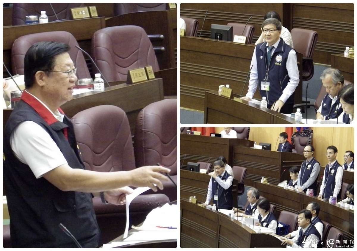 毒龍潭污染事件12年未清除,市議員閻中傑怒斥環保局丟臉。