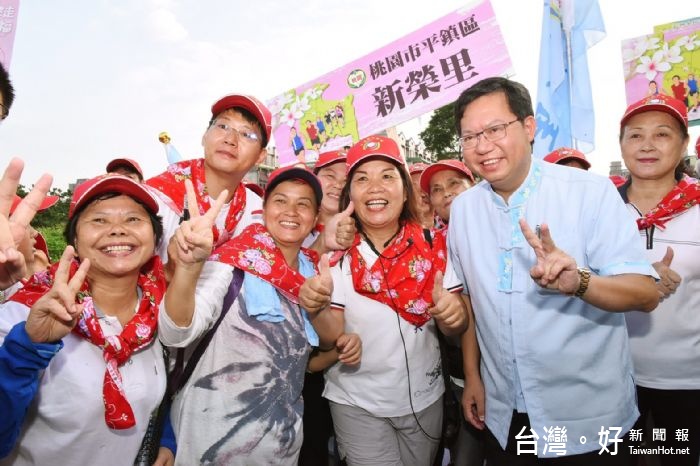 鄭市長表示,健走活動漫步平鎮客庄,欣賞千頃第,讓大家認識平鎮美好的生態與人文。