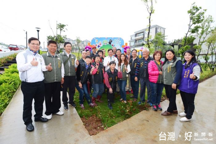 鄭市長表示,富裕公園由楊梅區公所施作,總經費400萬元,是座小而美的公園。