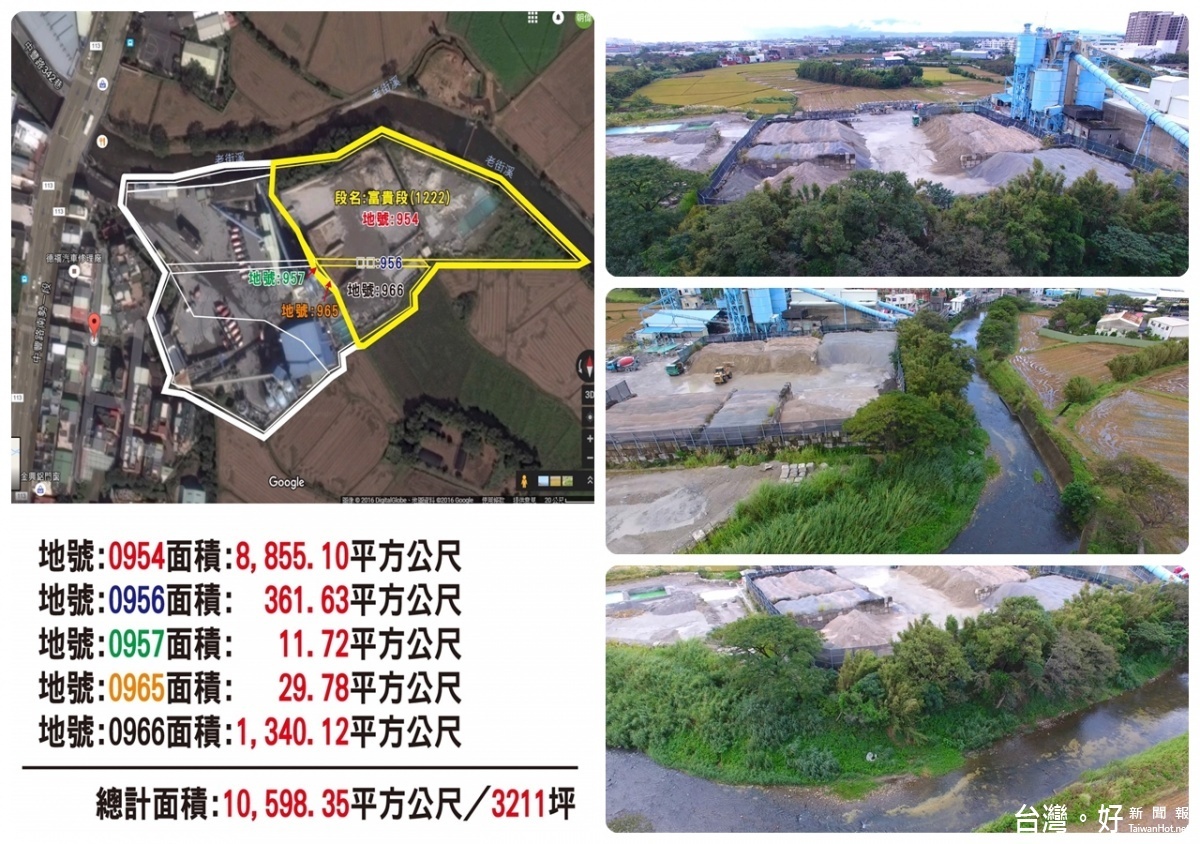 國產建材中壢廠違規使用農地,遭桃園市議員楊朝偉、舒翠玲指控。