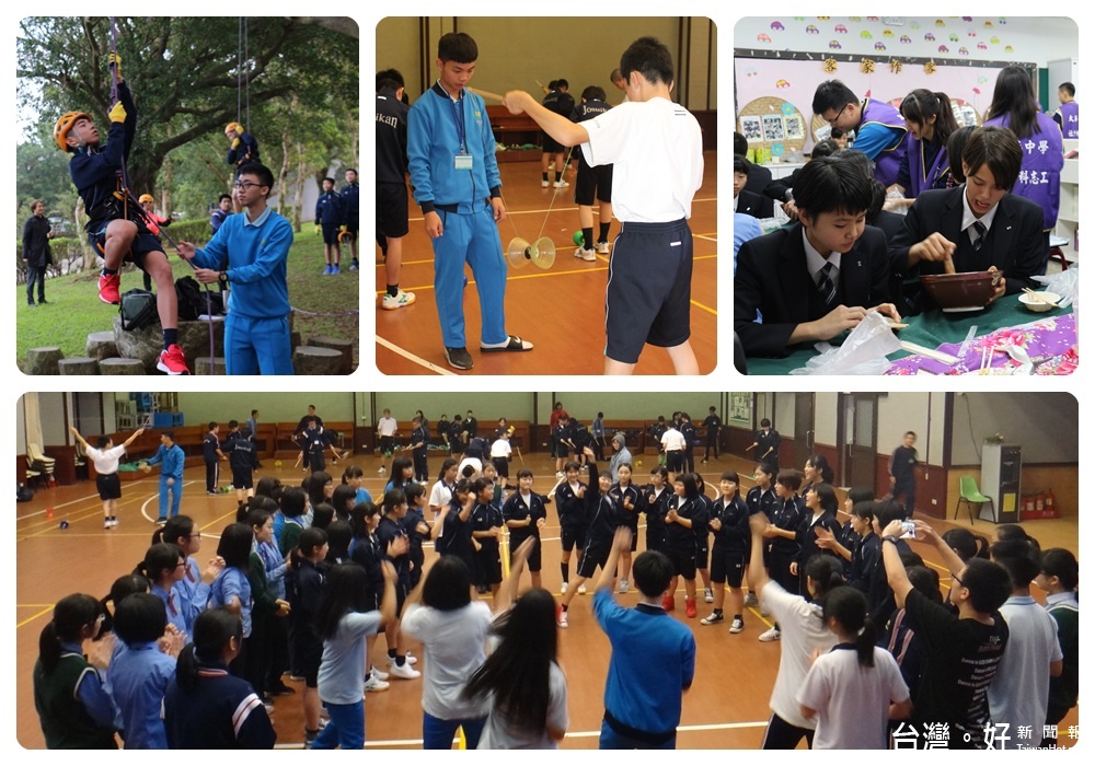 廣島三原市的如水館中學師生一行74人,到大華中學進行修學之旅。