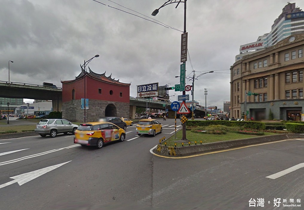 台北市政府工務局發表北門週邊永久路型規畫,預計2017年6月10日就會完工。(圖/Google地圖)