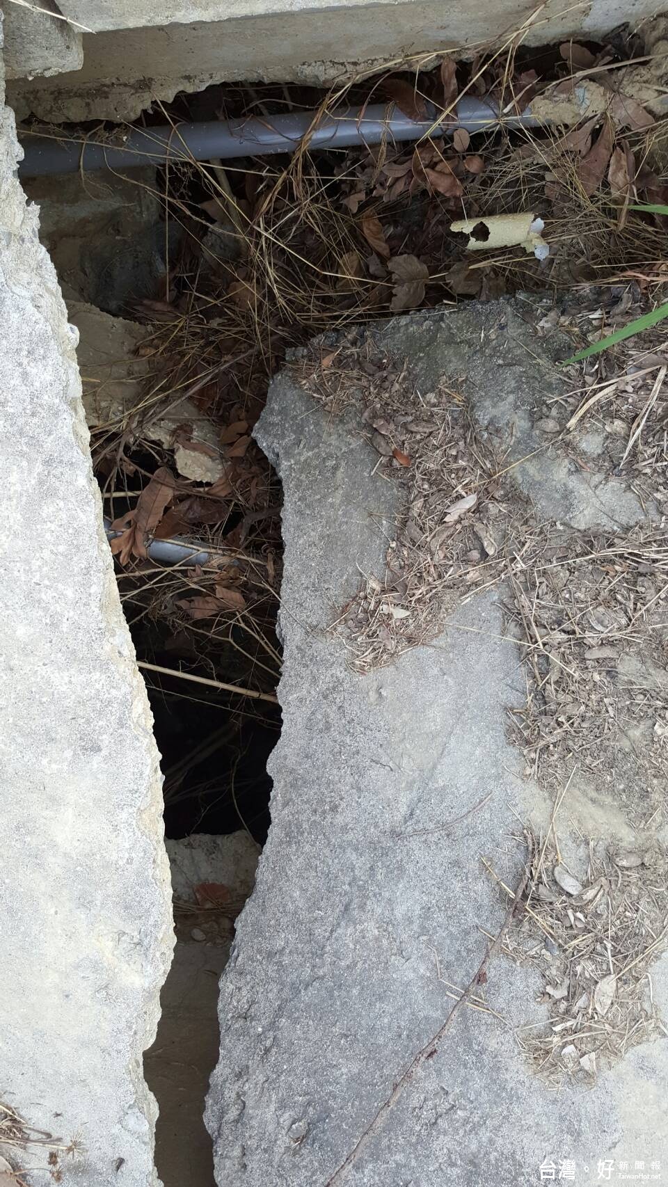 永康區影三華廈掏空區域擴大至基地和周圍,住戶安全岌岌可危,鄰近居民飽受威脅。