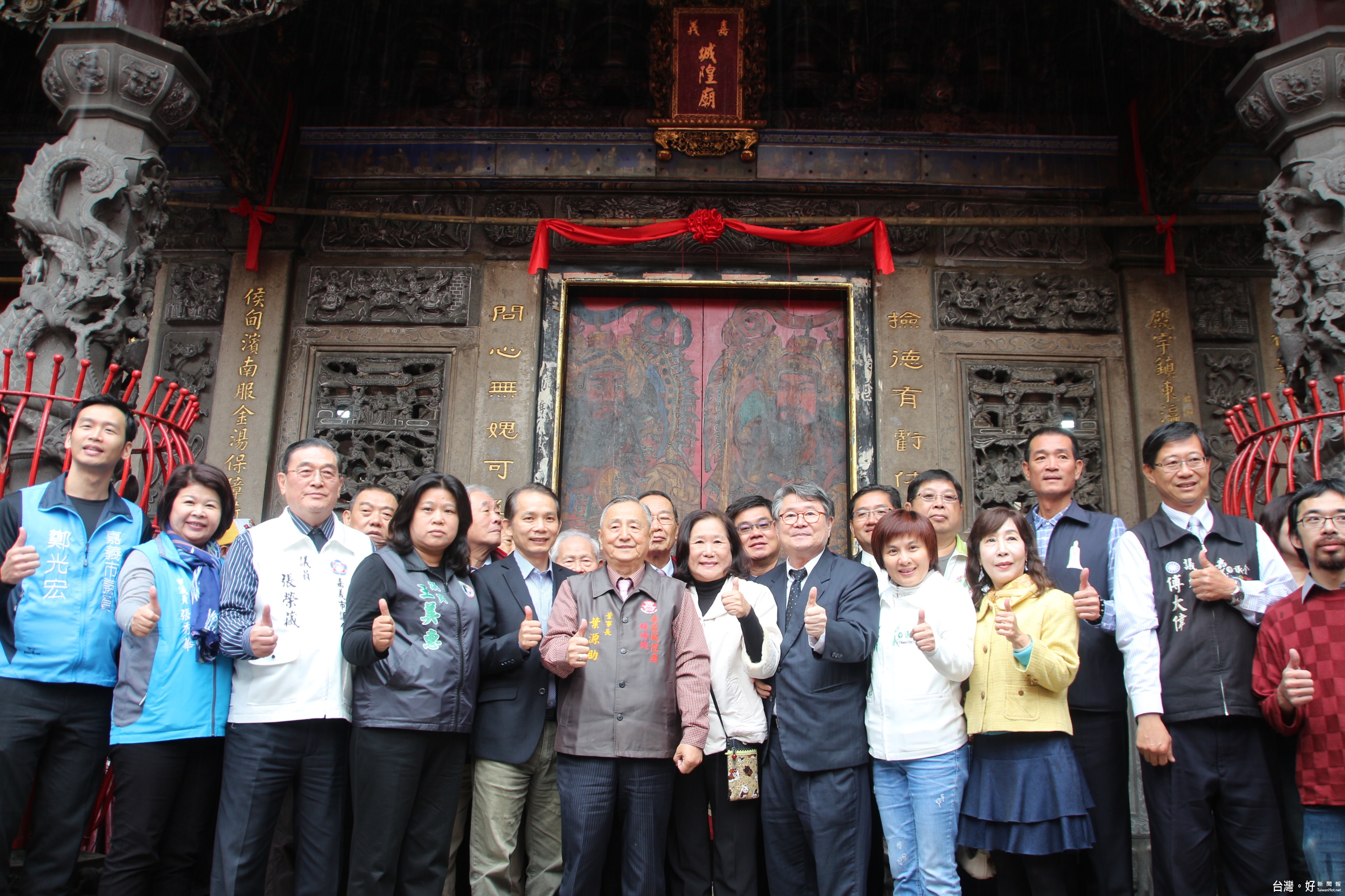 嘉邑城隍廟神韻重現 修復陳玉峰門神巨作 